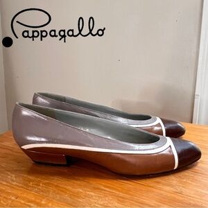 Vintage Papagallo Leather 80’s Color Block Pumps